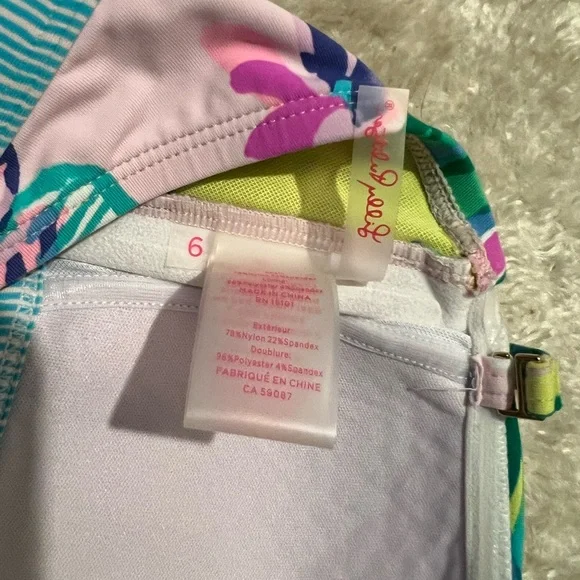 Lilly Pulitzer mermaid in the shade Bikini Top 6 - Picture 3 of 3